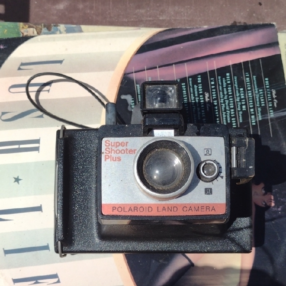 Polaroid Land Camera - Black and Silver